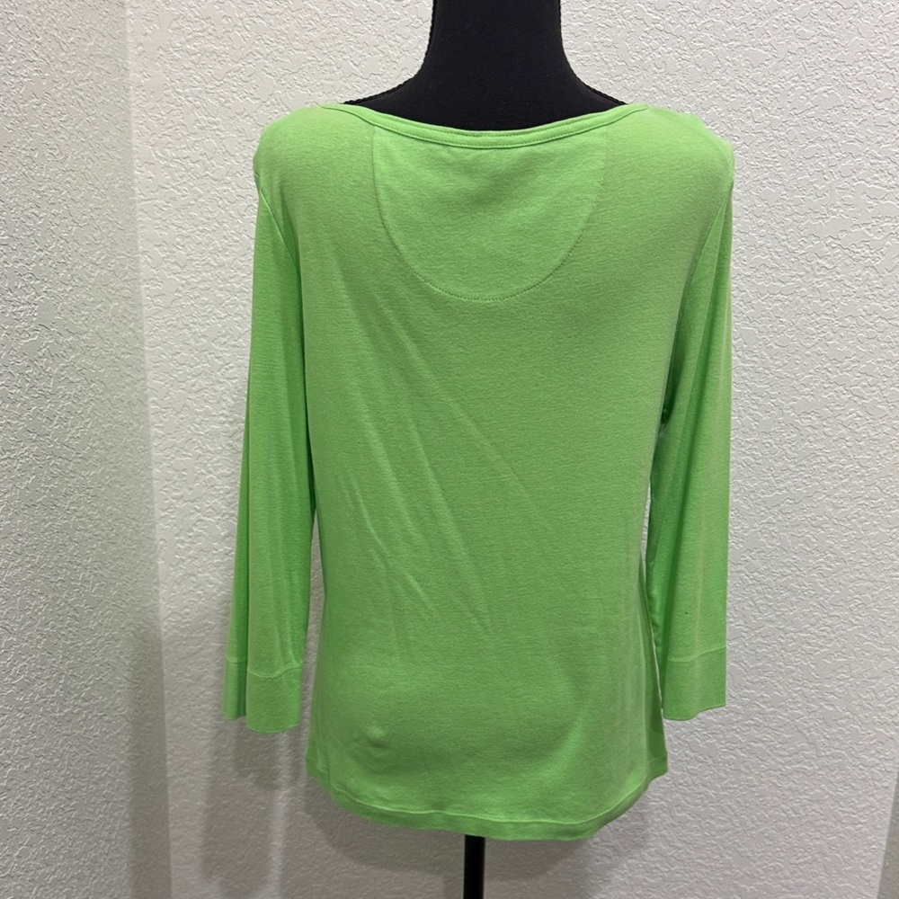 Lilly Pulitzer Light Green Long Sleeve Top with Button Details - Picture 5 of 5